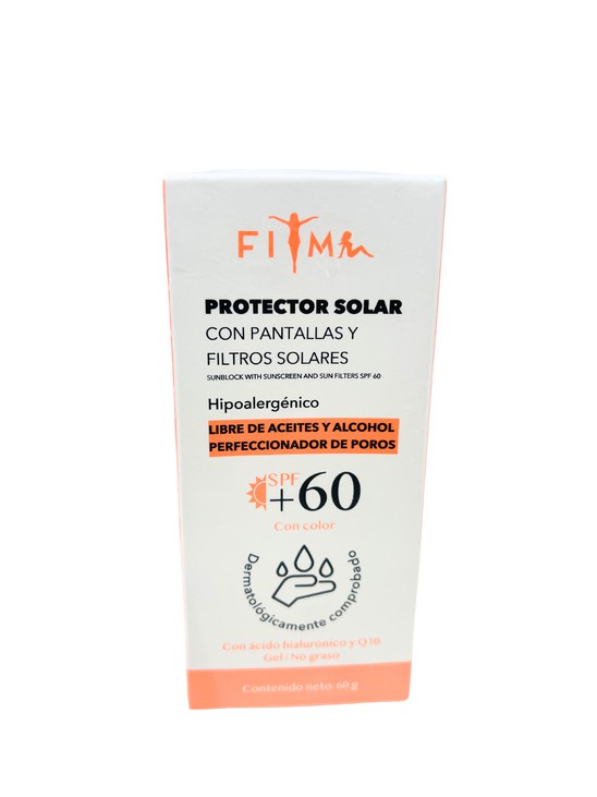 Protector solar con color 60 g