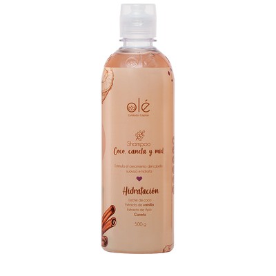 Shampoo coco, canela y miel 500 g